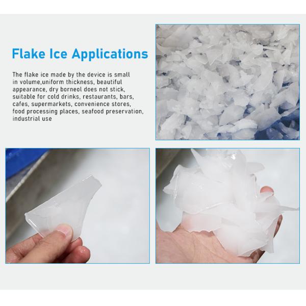 Customized Voltage 380v Snow Fresh Water Flake Ice Shaver Machine with Danfoss Compressor