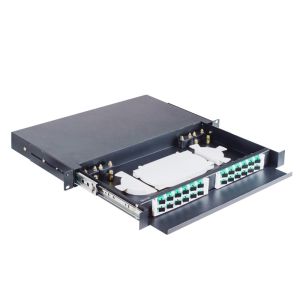 SC APC SC UPC Rack Mounted Fiber Optic Patch Panel With Slide Type