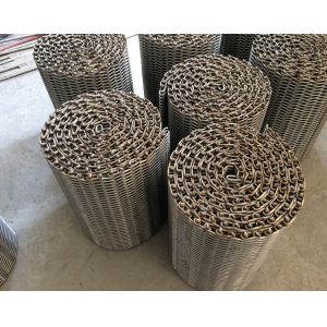 Plain Weave SS304 plate conveyor belt Wire Mesh For Baking / Drying ISO9001