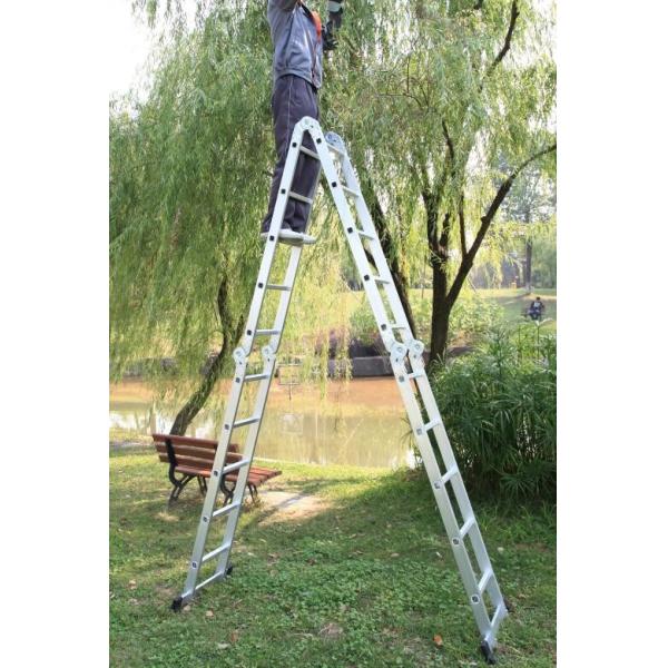 Quality Portable 5.8m 4x5 Aluminium Scaffolding Ladder wholesale