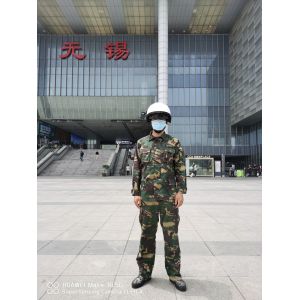 AI Security Police 17μm Smart Temperature Measuring Helmet