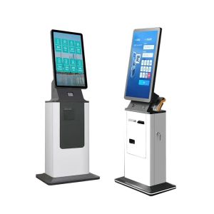 Customizable Self Service Check In Kiosk With Turnable Card Dispenser
