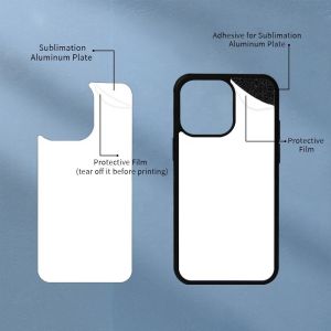 2D TPU PC Custom Print Sublimation Blanks Phone Case For Iphone 12 13 14 15 Pro