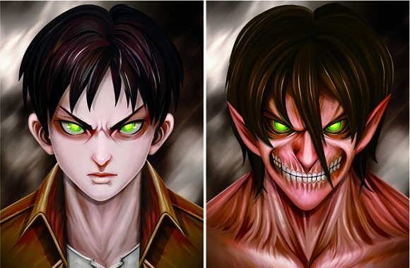 Quality Death Note & Titan Mounted Art Print 3d Lenticular Image For Decoration 30x40cm wholesale