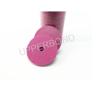 Circular Pink Color Stone Grinding Wheel For Tobacco Maker