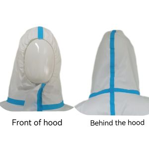 Waterproof White CE Disposable Protective Coveralls With Tape Function Anti