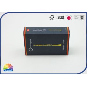 Black 4C Printed Carton Paper Gift Box With Eco Friendly Material