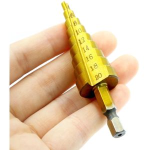 Chamfering 15 Steps 3PCS Multi Hole Drill Bit corrosion resistant