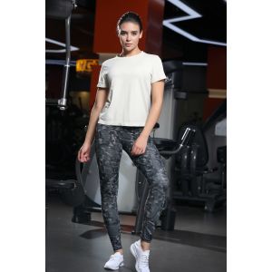 Seamless Workout Short Sleeve Chafe Free 4-Way Stretch For Yoga And Pilates