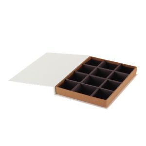 Flip Cardboard Chocolate Boxes High-End Custom Printed 250gsm ~ 1500gsm