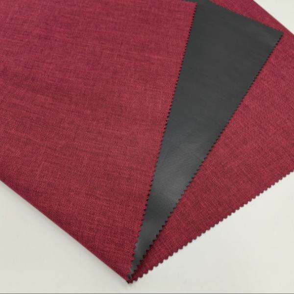 Quality Red 600D Cation Fabric Plain Style PVC Coated Eco-Friendly Solution wholesale