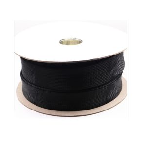 China Flame Retardant PET Expandable Braided Sleeving Anti - Abrasion For Cable Management on sale