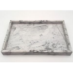 Cheap Light Colour Stone Serving Tray 30cm x 20cm x 3cm Rectangular Shape for sale