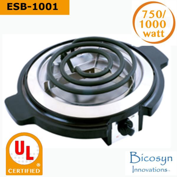 ESB-1001A 750/1000 Watt Cheap Compact Single Buffet Burner Electric Hot Plate,