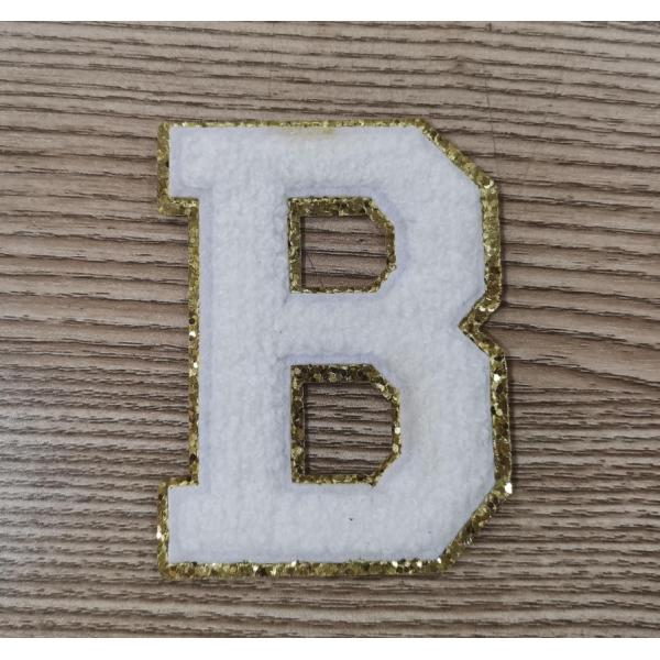 Quality Towel Embroidered Letter Patches Heat Transfer Labels For Clothes wholesale