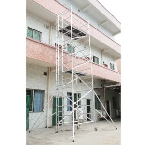 Folding Aluminium Scaffold Tower Ladder Frame Mobile Aluminum Scaffolding