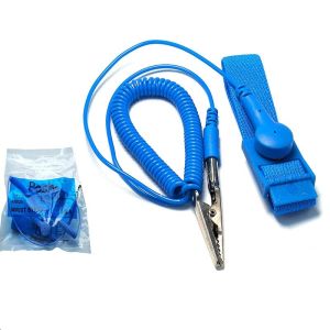 Conductive Nylon Elastic ESD Wrist Band Anti Static Bracelet Grounding Cord