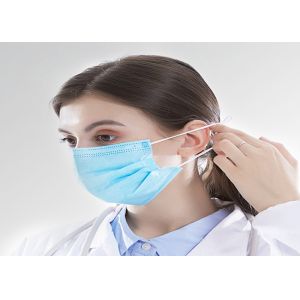 China Non - Woven Medical Surgical 3 Ply Disposable Face Mask With Earloop on sale