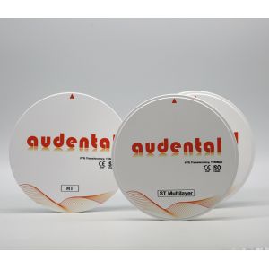 1100Mpa 43% Translucent ST/DST Mutilayer Zirconia Blocks for Smooth Veneers Vita