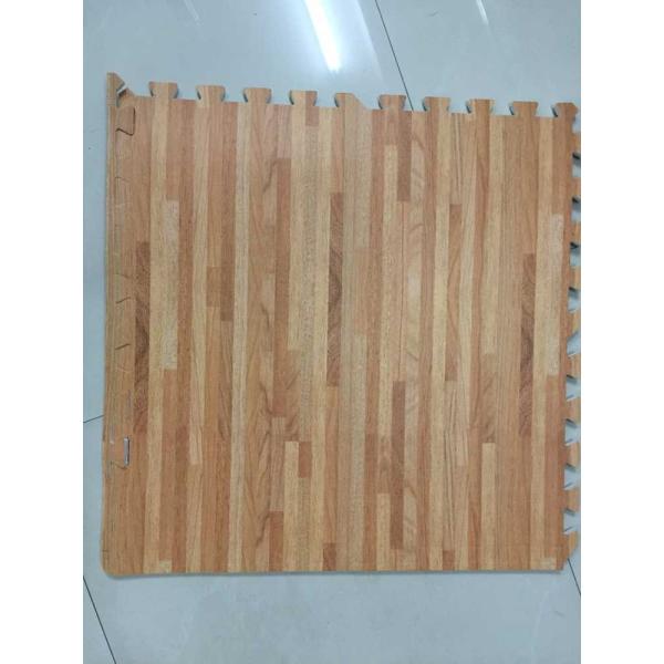 Quality SGS Certification 10mm Soft Wood Look Interlocking Foam Tiles wholesale