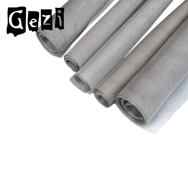 316l Stainless Steel Woven Wire Mesh , Plain Weave 100 Micron Stainless Steel