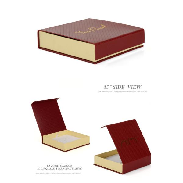 Custom Logo Flip Top Gift Boxes With Magnetic Catch , Jewelry Packaging Box