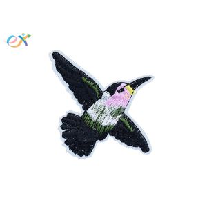 Bird Computer Merrow Border Iron On Embroidered Patches For Clothing Using