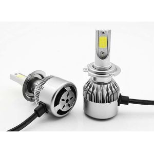 Cheap Bright C6 Led Headlight Bulbs All in One Kit H7 H11 H4 6000K Cob Car Headlight for sale