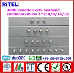 38dB isolation catv Analog Headend Passive Combiner 1*2/3/4/8/12/16/24/32