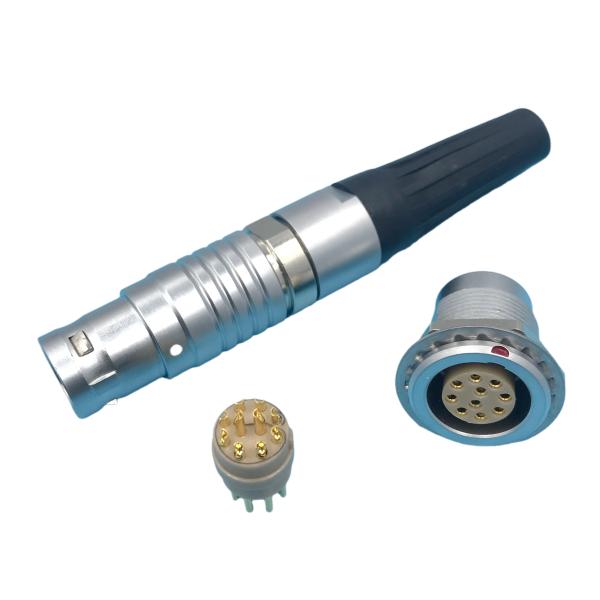 Quality FGG.1B.10.CLA Circular Push Pull Connector 10 Pin Cable / PCB Mounted wholesale