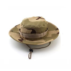 100% Cotton Fisherman Bucket Hat With Strings Plain Pattern Quick Dry