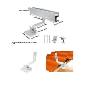 OEM Service Photovoltaic Shingle Roof Solar Hook with 60m/s Wind Load and