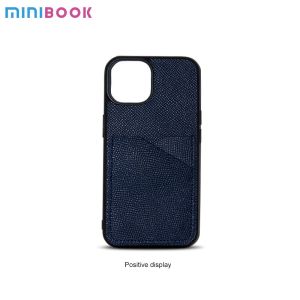 Minibook Custom Designer Genuine Leather With Card Slot And Holder For iPhone 13