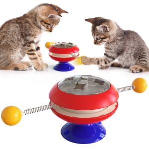 Cheap Cat Interactive Pet Toys Gyro Turntable Catnip Ball ABS OEM for sale