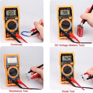 Back Light 600V 2000 Counts Handheld Digital Multimeter