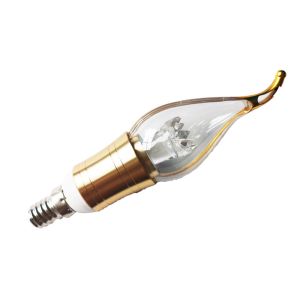 China 9V 3W Ra90 4000K Led Flame Tip Candle Light Bulbs on sale