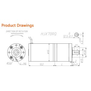 Dia70mm Planetary Dc Motor Customized 1500RPM For Smart Home