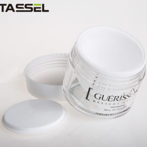 50 30g Round Plastic Cosmetic Jars Personal Use With Liner And Cap