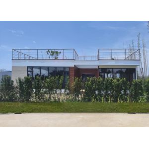 Prefabricated Modular Home Prefab Wooden Bungalow With Light Steel Frame