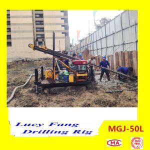 China Cheapest Mini MGJ-50L Crawler Micropile Hole Earth Auger Drilling Machine