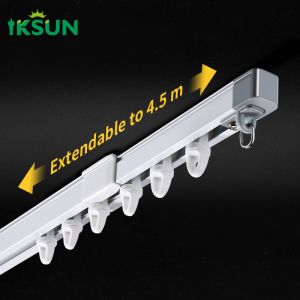 28''-55'' No Measuring Extendable Hanging Track Expansion Adjustable Curtain