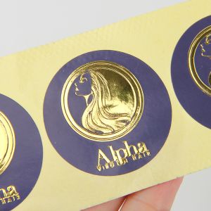 38mm Removable Round Paper Sticker Labels For Hair Extension