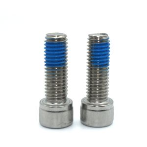 Stainless Steel SS304 Hexagon Socket Head Bolt with Blue Coating Nylon Lock