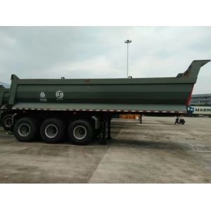 Cheap 40 - 60 Tons Heavy Duty Semi Trailers Square U Shape Design Structure for sale