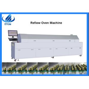 ETON 12 Zones SMT Reflow Oven With Hot Air Heating System / Mesh Chain