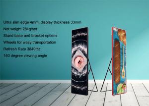 Cheap Aluminum P2.5mm LED Poster Screen Panel Creative Easy Remove High Resolution Full Color Advertisement for Chain Store for sale