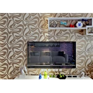 China Champagne Foam Modern Removable Wallpaper With Geometric Pattern on sale
