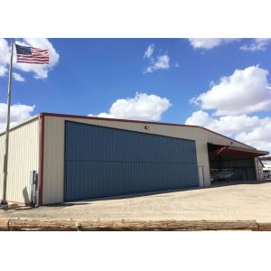Steel Framed Structures Prefabricated Metal Airplane Hangar Kits With Office