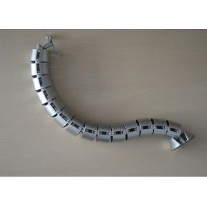 Silver Color Under Table Cable Organizer Snake Cable Organizer For Office Desk
