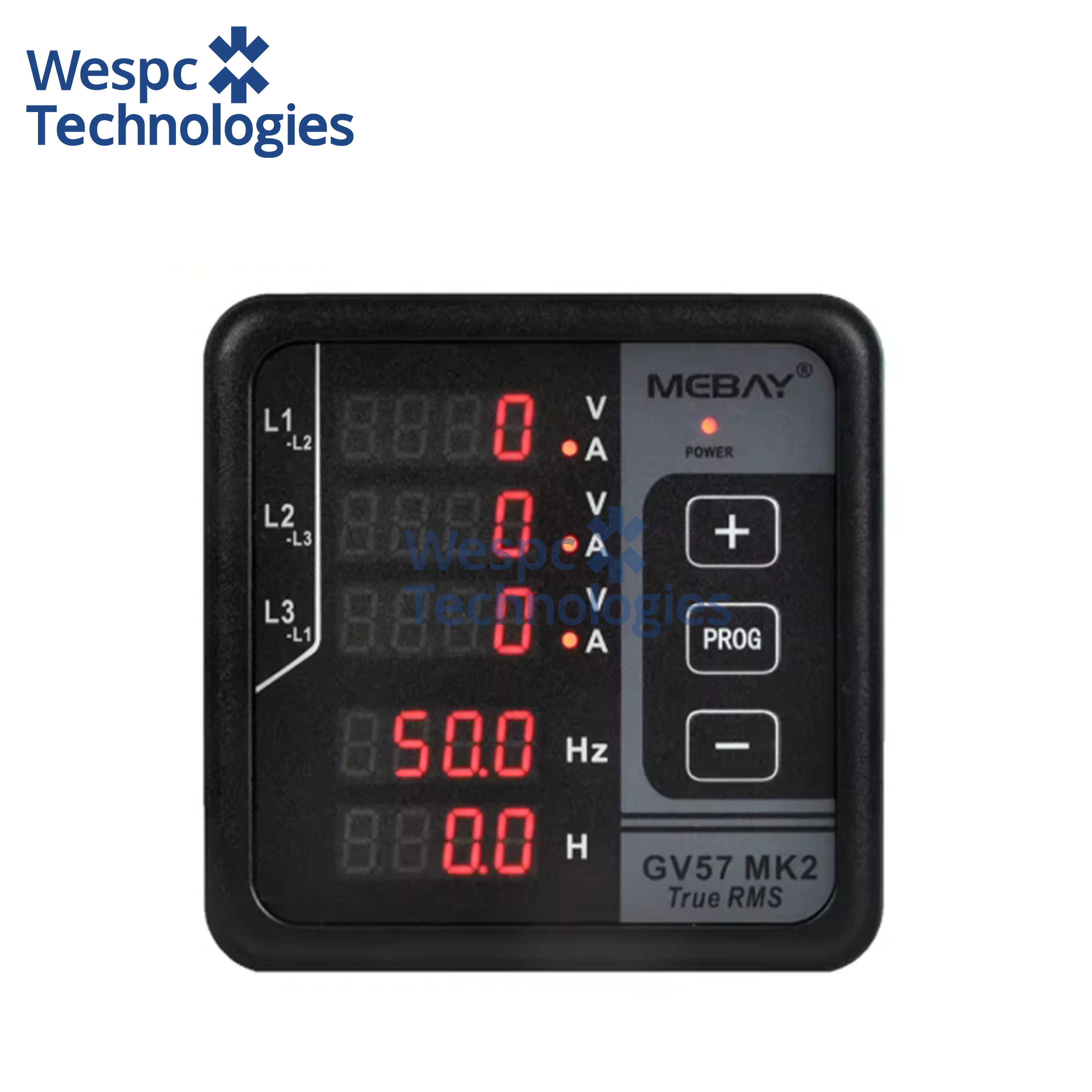 WESPC Original GV57 MK2 Digital Meter 3 Phase Voltage Current Frequency